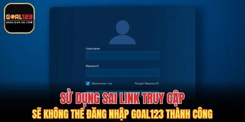 Không thể đăng nhập vì sai link trang chủ